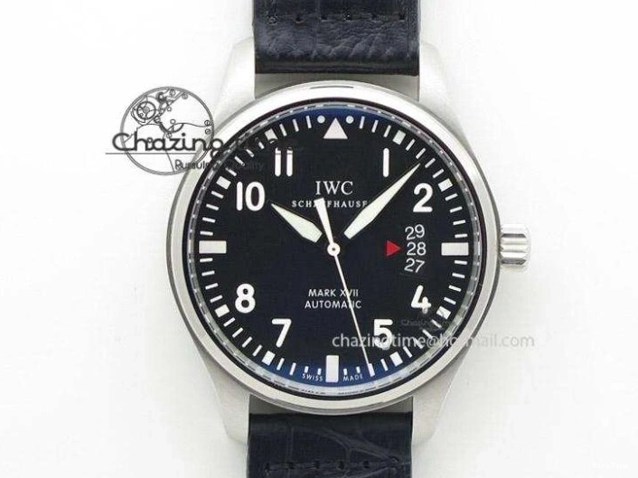 MIROTIME 0117 TravelReady Pilot IW326905 Black Aces M+F 1:1 Best Edition White Dial on Black Rubber Strap MY 7000